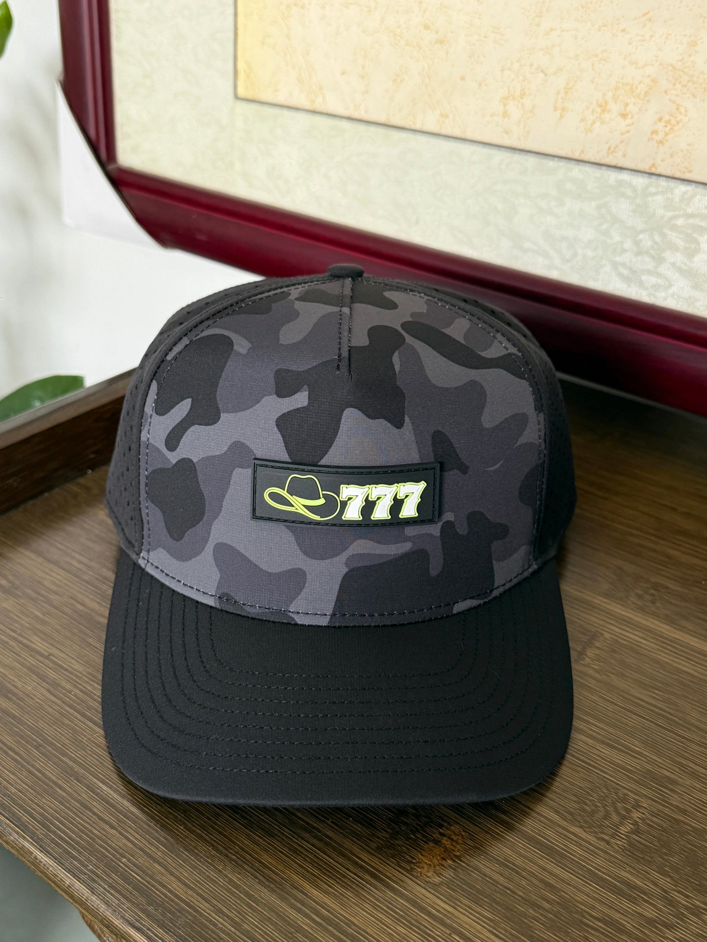 Black Camo Golf Hat