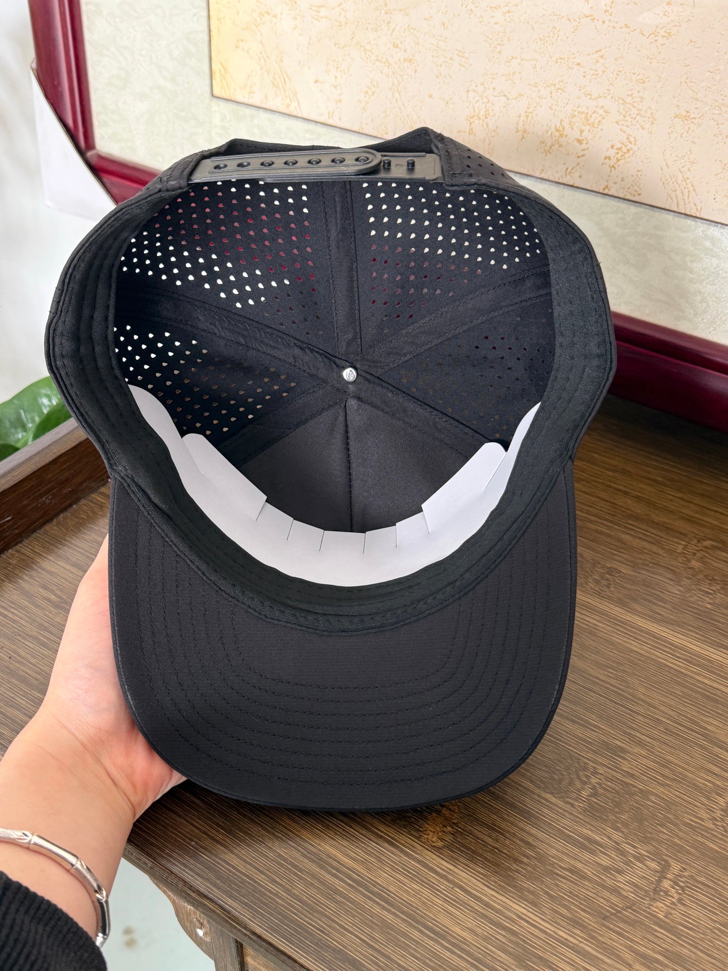 Black Camo Golf Hat