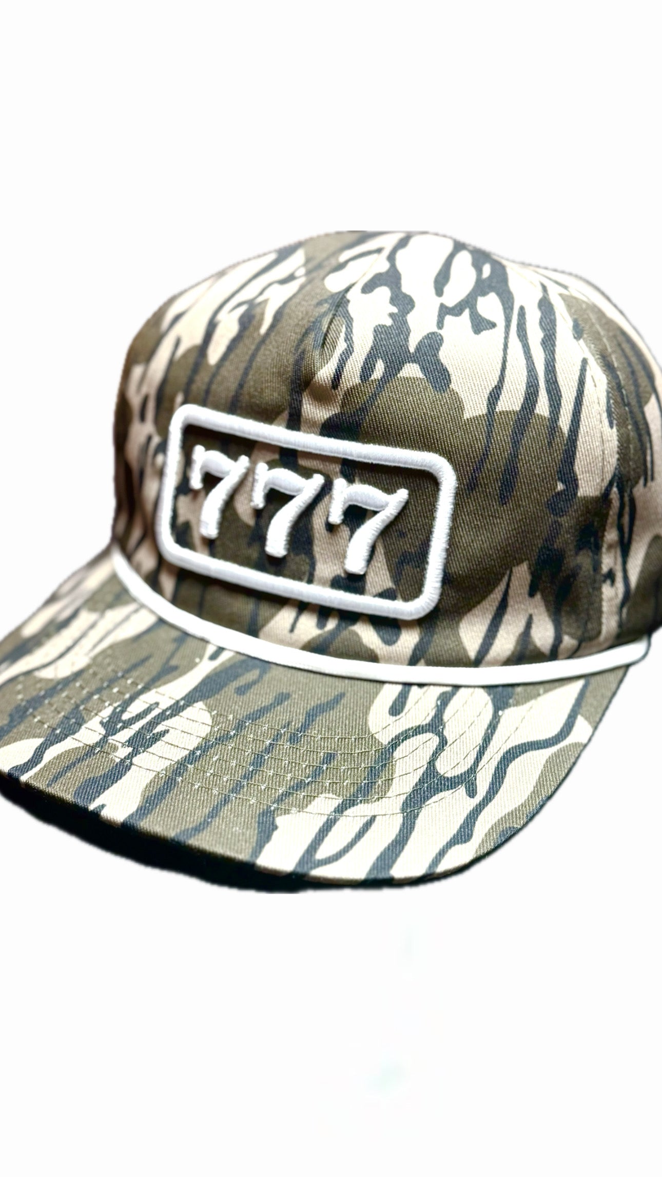Retro “777” Rope Hat (Bottomlands Camo)